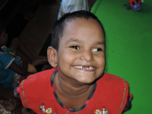 Smiling little boy from Sri Arunodayam