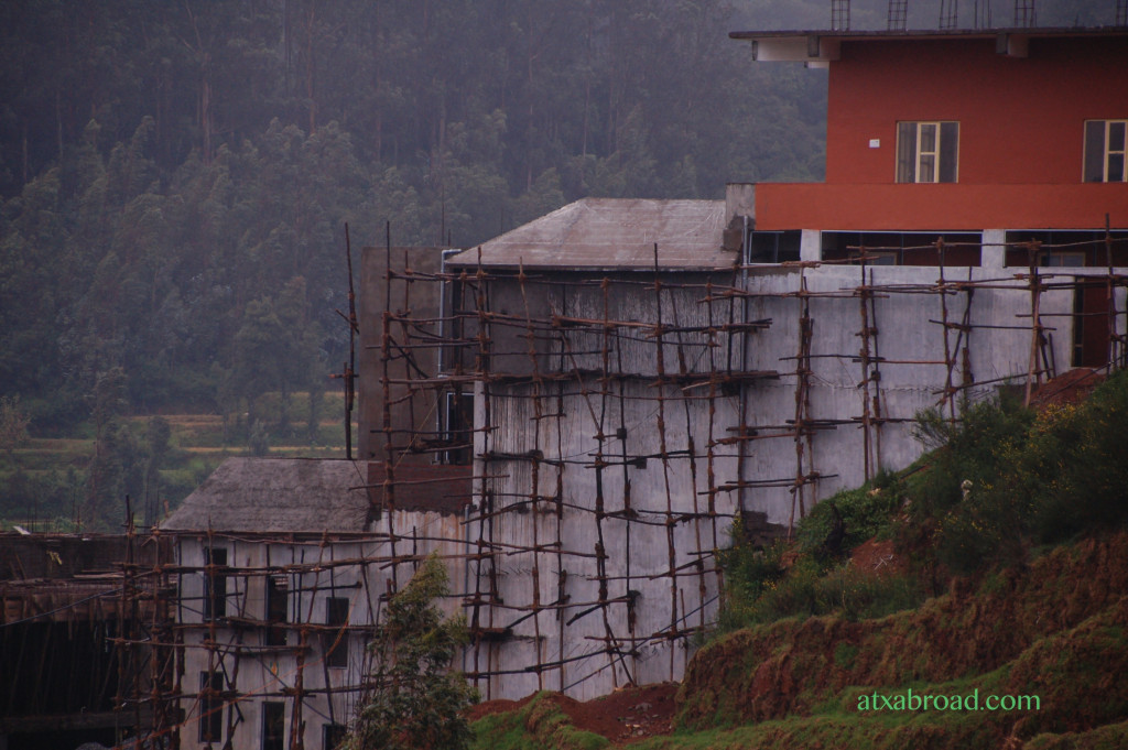 Example of Indian Scaffolding, Adjacent to Tea Factory